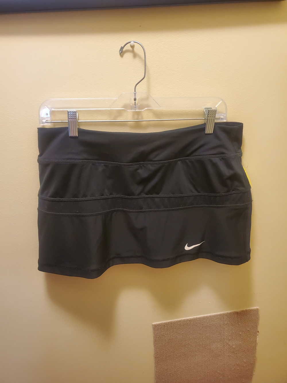 Nike Black Skort with White Swoosh Accent